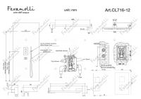 Душевая система с термостатом Feramolli CL716-12 (30см.), хром схема 2