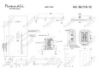 Душевая система с термостатом Feramolli BL716-12 (30см.), черный схема 2