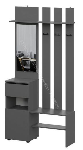 Прихожая Денвер Графит серый