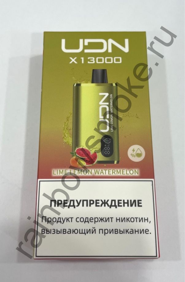 Электронная сигарета UDN X 13000 - Lime Lemon Watermelon (Лайм Лимон Арбуз)