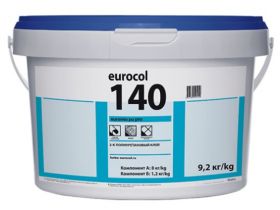 Клей 2-К Полиуретановый для Резиновых Покрытий Forbo Eurocol 140 Euromix PU PRO Бежевый, Коричневый 9.2кг / Форбо