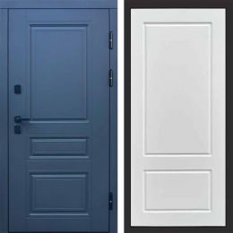 Входная дверь Termo-door Орегон Графит Марсель Белый Софт с терморазрывом Металлическая