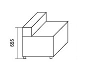 Кресло "Цицерон" одноместный 1С (Б/П) (ш700*г700*в655мм)