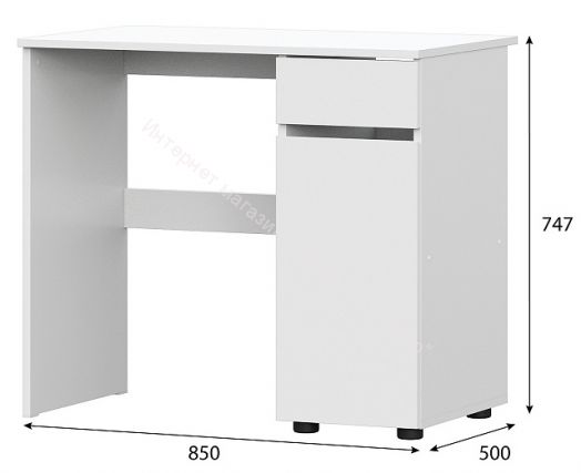 Стол письменный Токио Белый текстурный