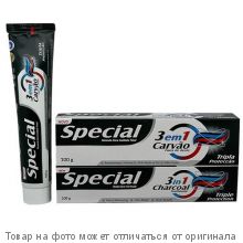 SPECIAL CHARCOAL 3 in 1 зубная паста 3 в 1 с углем 100гр. (Индия)