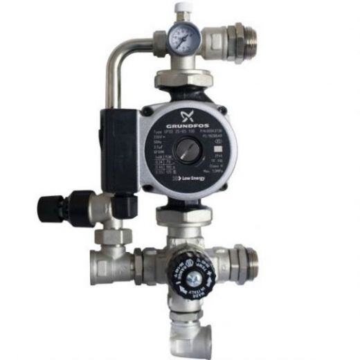 Stout насосно-смесительный узел с насосом Grundfos UPSO 25-65 130 и байпасом (SDG-0120-002002)