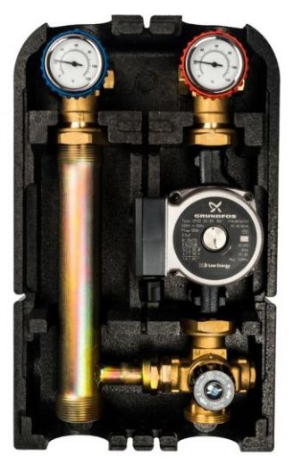 Stout 1" насосная группа со смесителем с насосом Grundfos UPSO 25-65 (SDG-0002-002502)