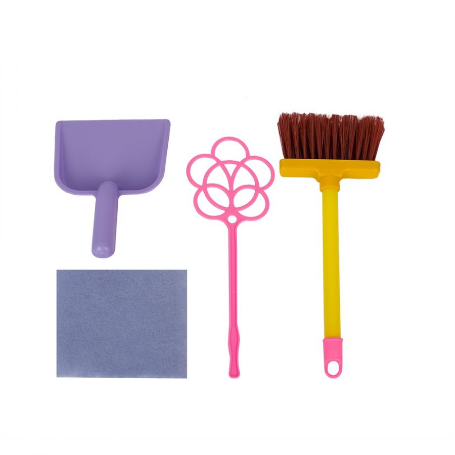 Игровой набор «Золушка» №1 4пр.(щетка, совок, выбивалка, салфетка)