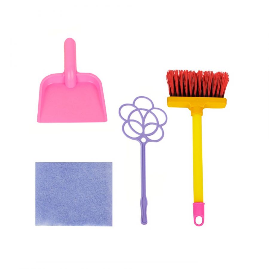 Игровой набор «Золушка» №1 4пр.(щетка, совок, выбивалка, салфетка)