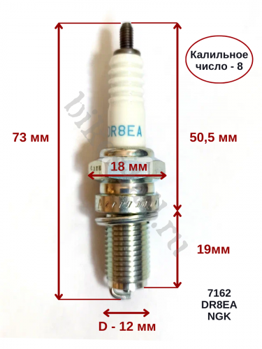 Свеча зажигания NGK DR8EA