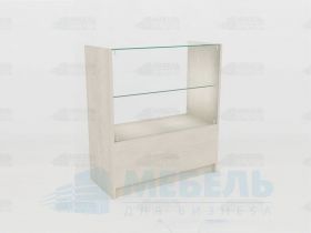 Прилавок из ЛДСП и стекла 07