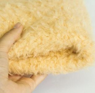 Ткань мех "альпака" - "Персиковый" 50х37 см