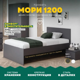 Кровать ДСВ Мебель Мори 1200.2