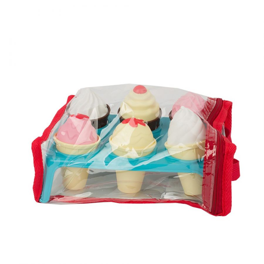 Игровой набор «Лакомка» (7пр.) (мороженое 3шт., кекс 3шт., подставка)