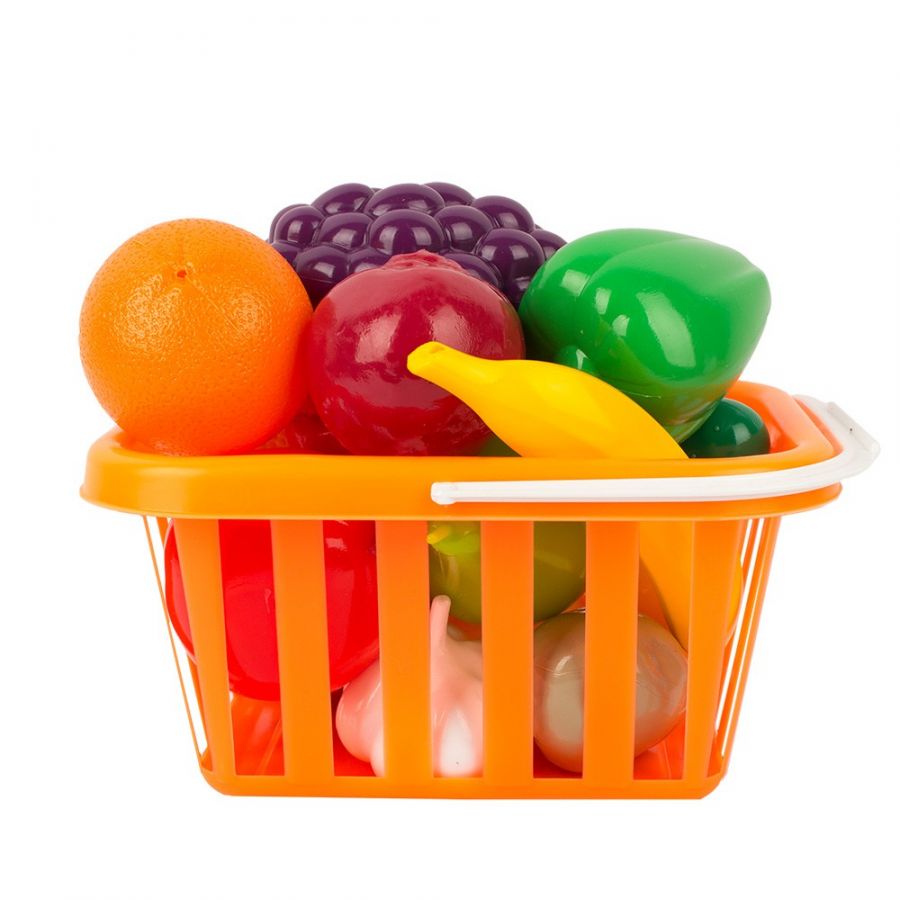 Игровой набор «Фрукты и овощи» в корзине 17пр.