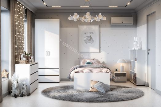 Детская Токио Белый текстурный