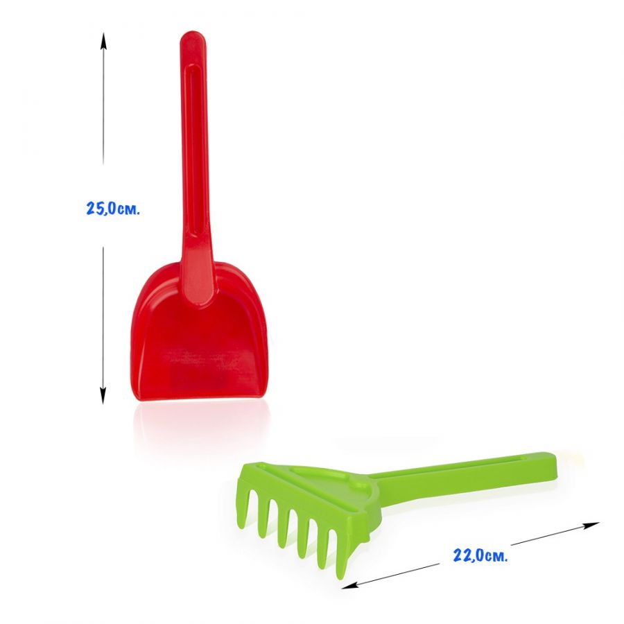 Игра Детский песочный набор 2пр.(совок,грабли)