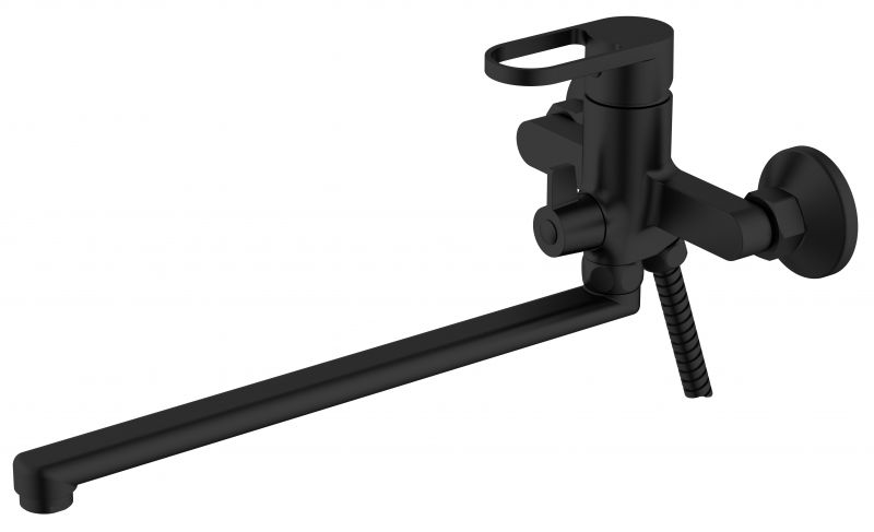 Смеситель Harbor Black д/ван., с изл. 331 мм, с акс., арт. HR31B