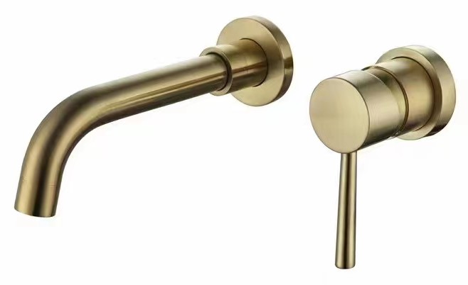 Смеситель скрытого монтажа д/умывальника gold, арт. SM28 GLD