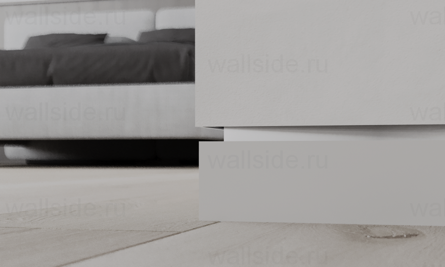 Скрытый плинтус Ликорн С-02.2.1 со вставкой 70 мм