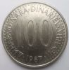 100  динаров (регулярная) 1987 Югославия