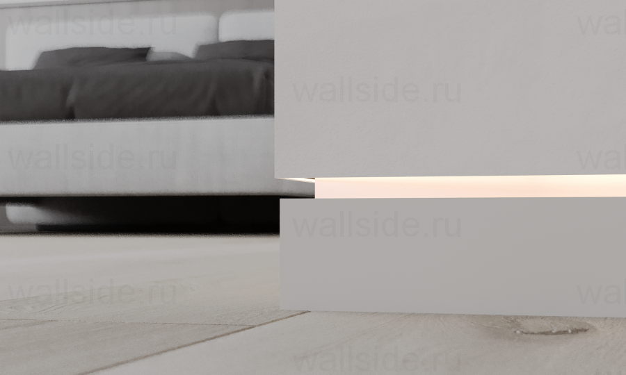 С-01.2.3 скрытый плинтус Ликорн чёрный