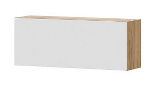 Шкаф навесной Милан Дуб Золотой/Белый Матовый