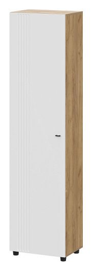 Вешалка (исполнение 1) Милан Дуб Золотой/Белый Матовый