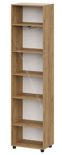 Вешалка (исполнение 1) Милан Дуб Золотой/Белый Матовый