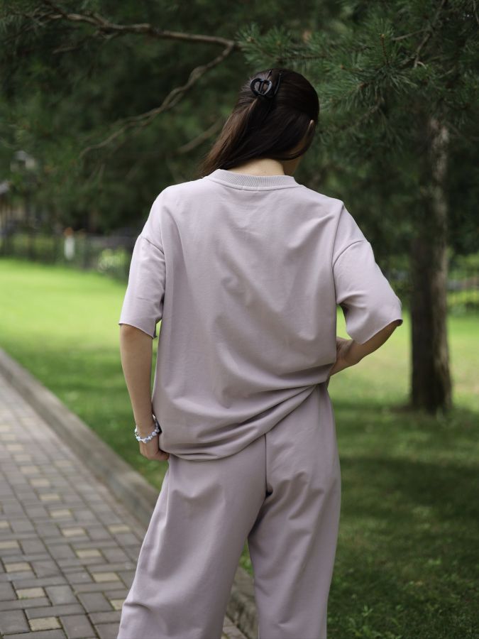 Футболка оверсайз туман