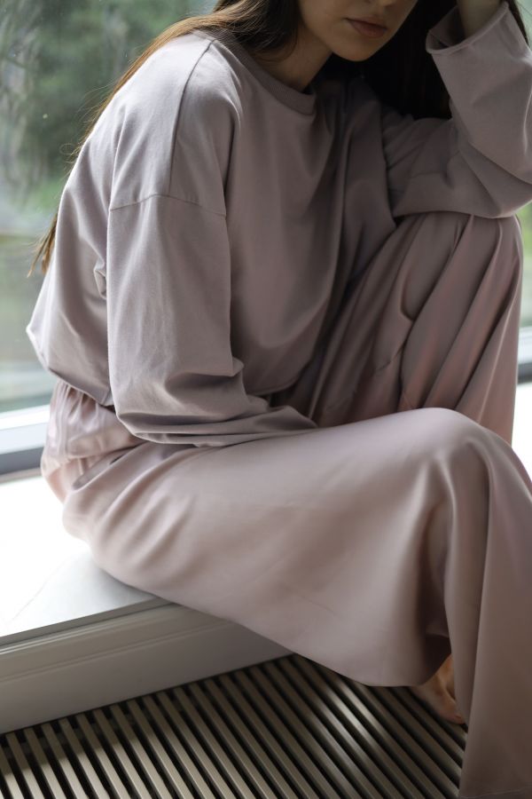 Кофта укороченная туман