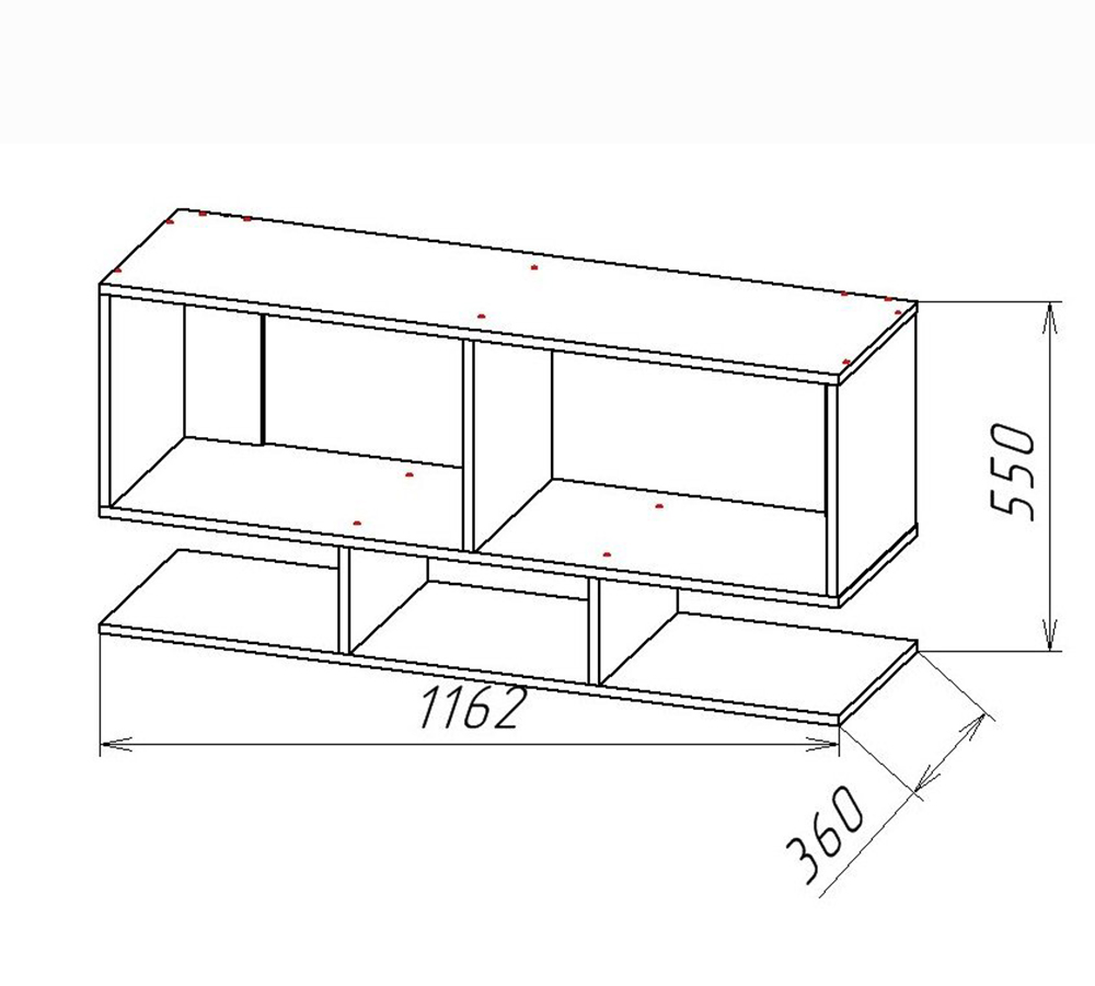 Геометрия-11 полка навесная
