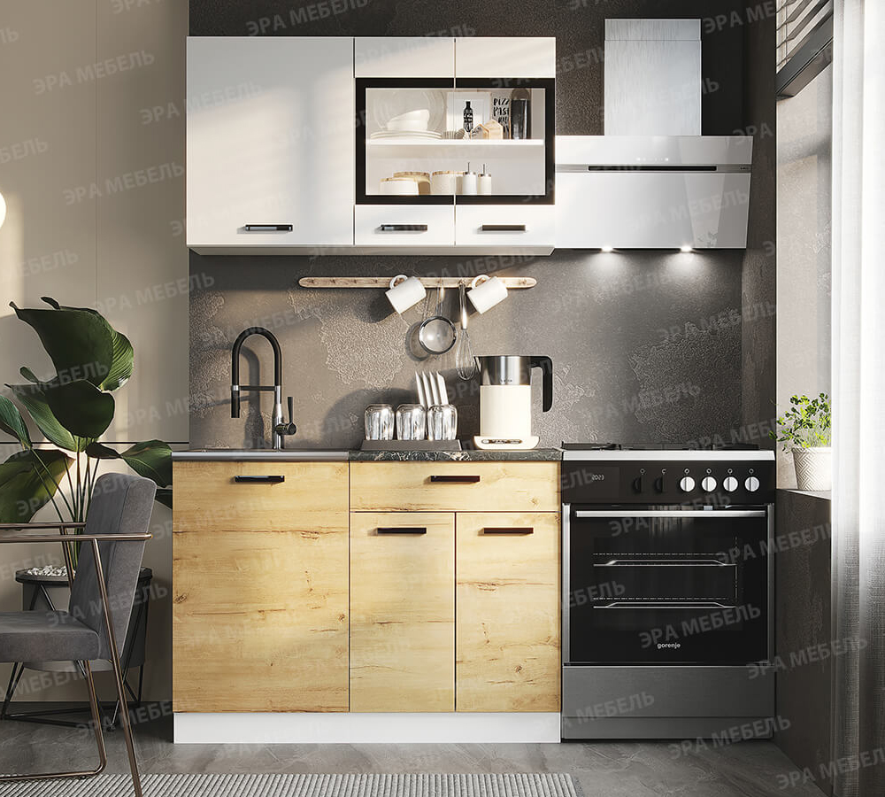 Кухня ЛДСП Брауни 1100