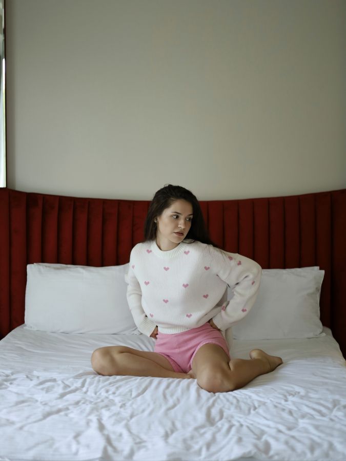 Свитер с сердечками