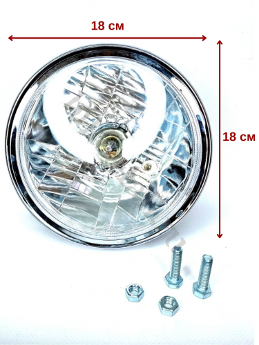 Комплект круглой фары черный Yamaha YBR125 2004-2008