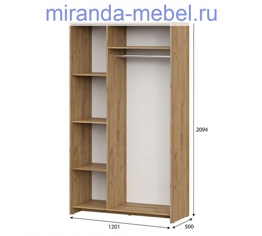 Мебель для спальни "МСП 1" Шкаф трехстворчатый