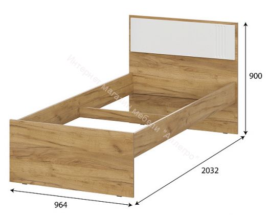 Детская Милан Дуб Золотой/Белый Матовый