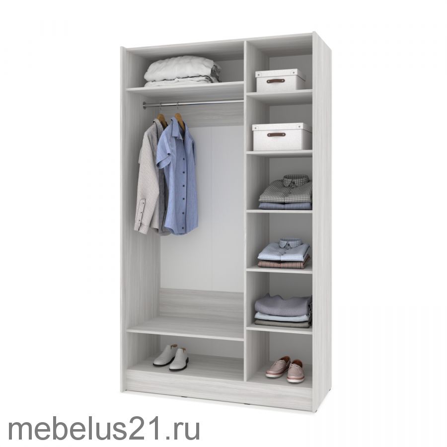 Шкаф купе с зеркалом Браун 150