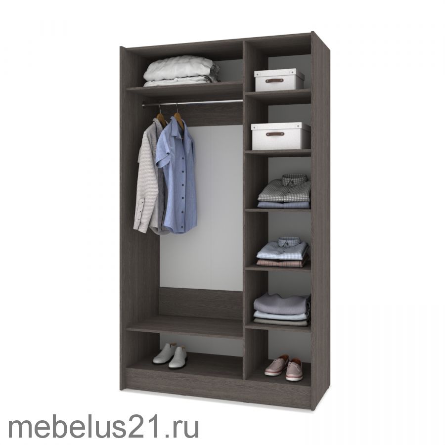 Шкаф купе с зеркалом Браун 150