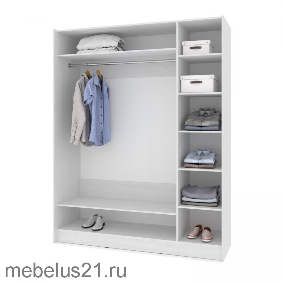 Шкаф купе с зеркалом Браун 160