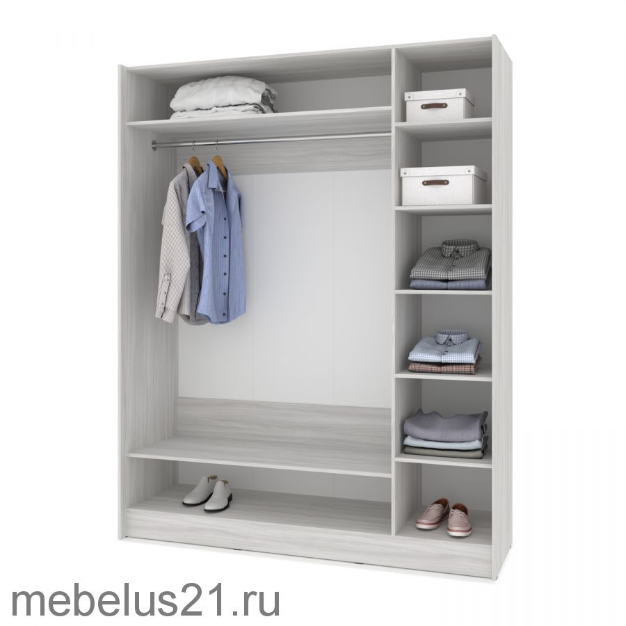 Шкаф купе с зеркалом Браун 170