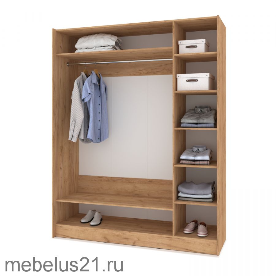 Шкаф купе с зеркалом Браун 170