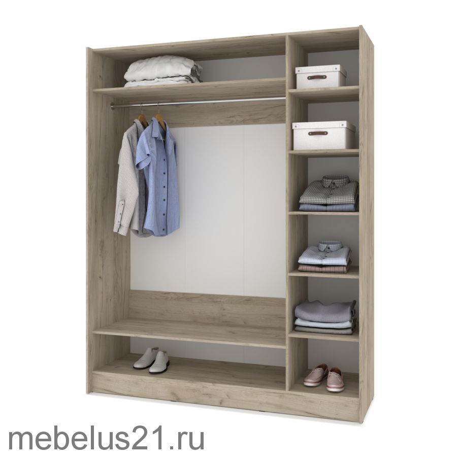 Шкаф купе с зеркалом Браун 180