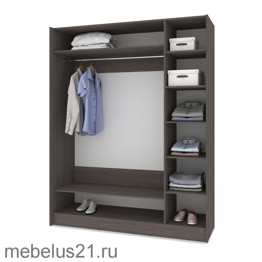 Шкаф купе с зеркалом Браун 180