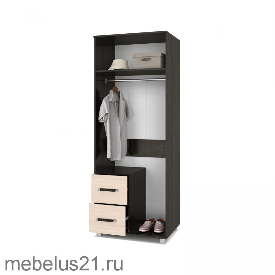 Шкаф  2-х створчатый с зеркалом Виора В-24