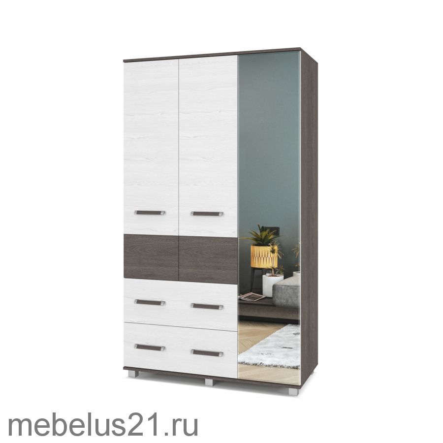 Шкаф  3-х створчатый Виора В-33