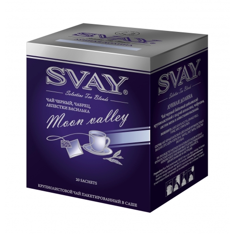 Чай черный пакетированный Svay Moon Valley 20*2 саше