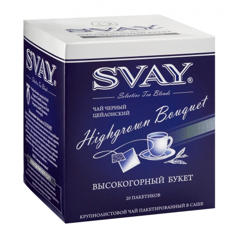 Чай черный пакетированный Svay Highgrown Bouquet 20*2 саше