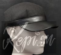 Кепи фуражка из шерсти и кожи