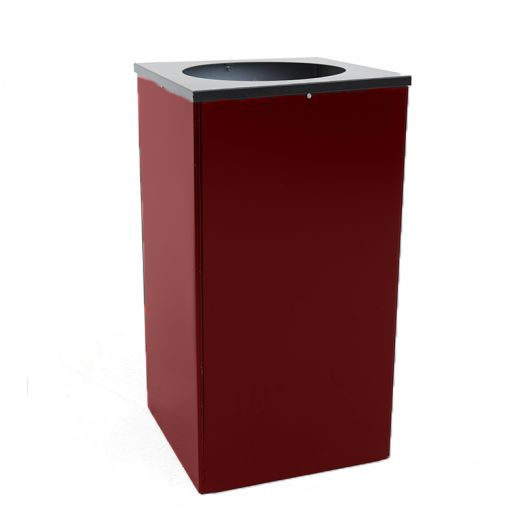 Уличная урна Квадро-24 из стали (80 л)